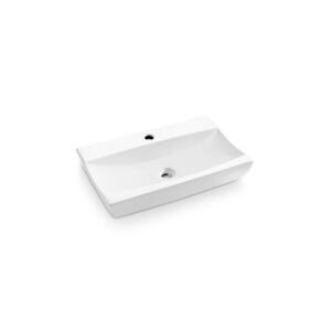 Bathco 0041 - Umyvadlo na desku SARDINERO 61, 5x37, 5 cm porcelán/bílá 0041 obraz
