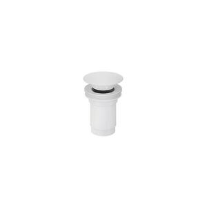 Bathco 0212BL - Umyvadlová výpusť bez přepadu CLICK-CLACK pr. 6 cm matná bílá 0212BL obraz