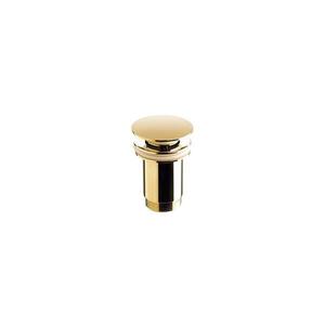 Bathco 0212OR - Umyvadlová výpusť bez přepadu CLICK-CLACK pr. 6 cm zlatá 0212OR obraz
