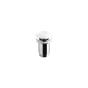 Bathco 0212PR - Umyvadlová výpusť bez přepadu CLICK-CLACK pr. 6 cm lesklá bílá 0212PR obraz