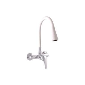 RAV Slezák SA002.5/13CB - Dřezová baterie SAZAVA 32, 3 cm bílá/lesklý chrom SA002.5/13CB obraz