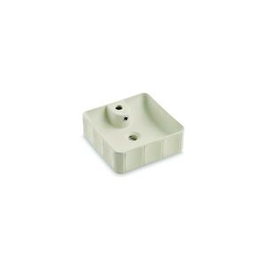 Bathco 4162 - Umyvadlo na desku CIRCUS 40x40 cm porcelán/béžová 4162 obraz