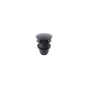 Bathco 0212NE - Umyvadlová výpusť bez přepadu CLICK-CLACK pr. 6 cm matná černá 0212NE obraz