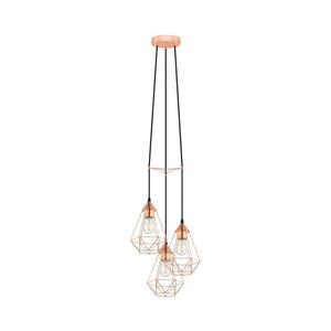 Eglo 78276 - Lustr na lanku BYRON 3xE27/60W/230V měděná 78276 obraz