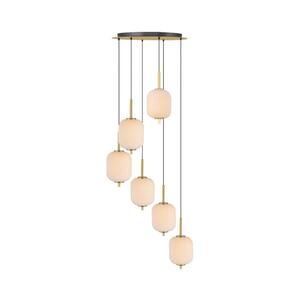 Zuma Line 003064-034750- LED Lustr na lanku AKARI LED/34W/230V pr. 50, 5 cm zlatá 003064-034750 obraz