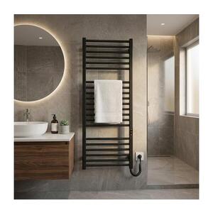 Mario-Radiators Koupelnový žebříkový radiátor HF DERBY 255W/230V 117x53 cm černá 6.1.0404.06.BM obraz
