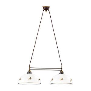 Kolarz 731.82.151 - Lustr na lanku NONNA 2xE27/75W/230V jeleni rose gold 731.82.151 obraz