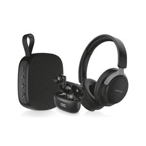 Aligator AUC001 - AUDIO COMBO 3v1: sluchátka přes hlavu, sluchátka a reproduktor AUC001 obraz
