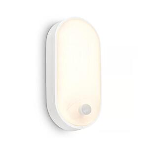 Brilo - LED Venkovní nástěnné svítidlo se senzorem RUCH LED/12W/230V IP65 bílá 3830016 obraz