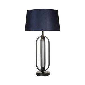 Searchlight EU91101AZ - Stolní lampa CHIC 1xE27/60W/230V modrá EU91101AZ obraz