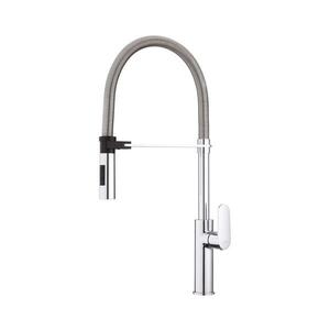 Paffoni - Dřezová baterie s vytahovací sprškou CANDY 52, 5 cm lesklý chrom CA179CR obraz