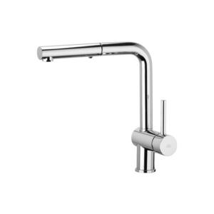 Paffoni - Dřezová baterie s vytahovací sprškou LIGHT 29, 2 cm lesklý chrom LIG285CR-MET obraz