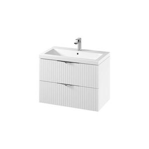 Cersanit S801-547 - Závěsná koupelnová skříňka s umyvadlem TIRSO 80x45 cm bílá S801-547 obraz