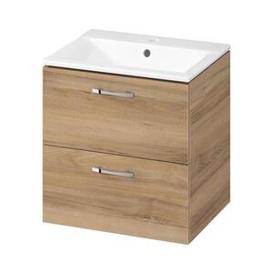 Cersanit S801-458 - Závěsná koupelnová skříňka s umyvadlem NIKO 50x40 cm ořech S801-458 obraz