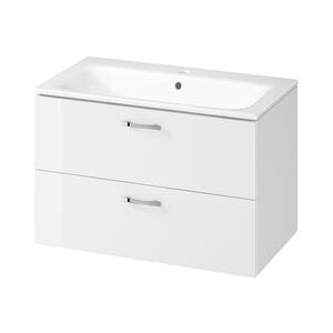 Cersanit S801-538 - Závěsná koupelnová skříňka s umyvadlem NIKO 80x45 cm bílá S801-538 obraz
