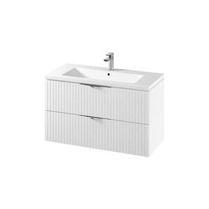 Cersanit S801-542 - Závěsná koupelnová skříňka s umyvadlem TIRSO 100x45 cm bílá S801-542 obraz