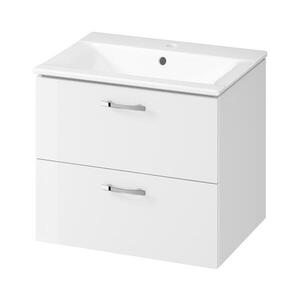 Cersanit S801-309-DSM- Závěsná koupelnová skříňka s umyvadlem NIKO 60x45 cm bílá S801-309-DSM obraz