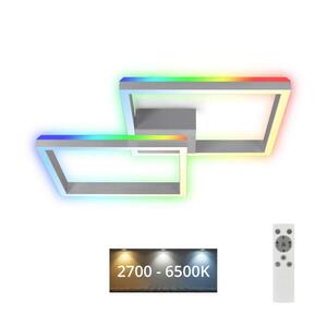 Brilo - LED RGBW Stmívatelný přisazený lustr FRAME 2xLED/17W/230V 2700-6500K+ DO 3753-019 obraz