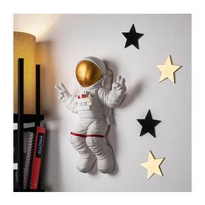 Nástěnná dekorace 47x35 cm astronaut zlatá 565TNL1171 obraz