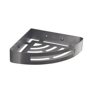 Gedy - Rohová police do sprchy SMART 21x4, 5 cm metalicky šedá 247981 obraz