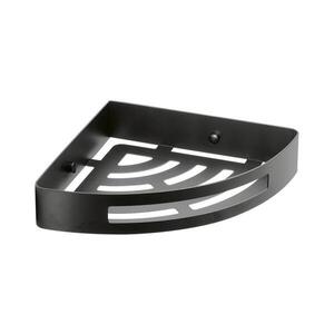 Gedy - Rohová police do sprchy SMART 21x4, 5 cm matná černá 247914 obraz