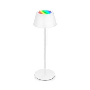 Brilo - LED RGB St nab dotyk stolní lampa KIKI LED/2, 6W/5V IP44 2600 mAh bílá 7466016 obraz