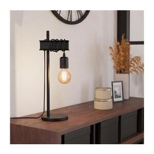 Eglo 43714 - Stolní lampa TOWNSHEND 1xE27/10W/230V černá 43714 obraz