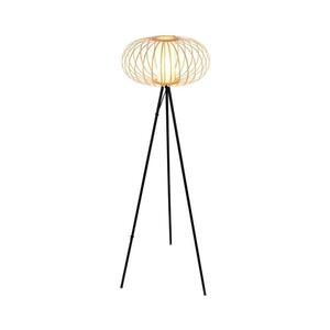 Briloner 1759011 - Stojací lampa 1xE27/10W/230V bambus/černá 1759011 obraz