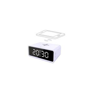 CA07W - Digitální hodiny s Qi bezdrátovou nabíječkou 230V/CR2032 bílá CA07W obraz
