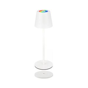 Briloner 7517016 - LED RGB Stm stolní lampa CILANO 3W/5V IP44 2000 mAh bílá 7517016 obraz
