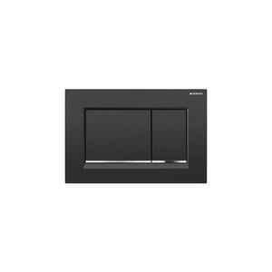 Geberit 115.883.KM.1 - Splachovací tlačítko 30 24, 6x16, 4 cm černá/l. chrom 115.883.KM.1 obraz