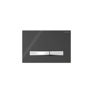 Geberit 115.788.DW.2-Splachovací tlačítko 50 24, 6x16, 4 cm černá/matný chrom 115.788.DW.2 obraz