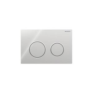 Geberit 115.085.KH.1-Splachovací tlačítko Omega20 21, 2x14, 2 cm l. chrom/m. chrom 115.085.KH.1 obraz