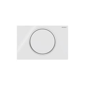 Geberit 115.758.KJ.5-Splachovací tlačítko 10 24, 6x16, 4 cm bílá/lesklý chrom 115.758.KJ.5 obraz