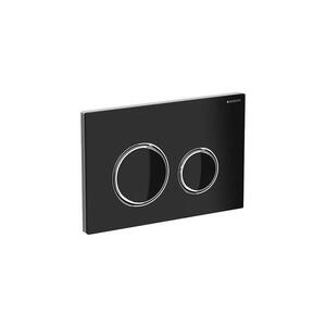 Geberit 115.884.SJ.1 - Splachovací tlačítko 50 24, 6x16, 4 cm černá/l. chrom 115.884.SJ.1 obraz