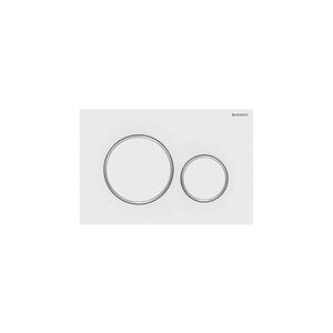 Geberit 115.882.JT.1-Splachovací tlačítko 20 24, 6x16, 4 cm bílá/lesklý chrom 115.882.JT.1 obraz