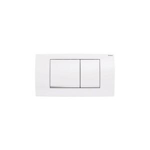 Geberit 115.899.KJ.1 - Splachovací tlačítko Twinline30 34x18, 5 cm bílá/l. chrom 115.899.KJ.1 obraz
