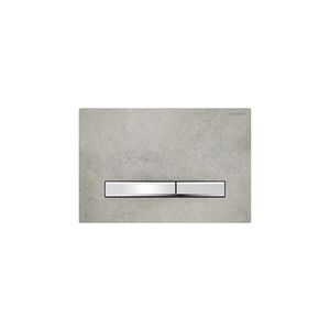 Geberit 115.788.JV.2-Splach. tlačítko 50 24, 6x16, 4 cm dekor betonu/m. chrom 115.788.JV.2 obraz