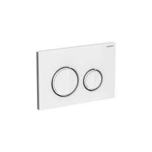 Geberit 115.884.SI.1-Splachovací tlačítko 50 24, 6x16, 4 cm bílá/lesklý chrom 115.884.SI.1 obraz