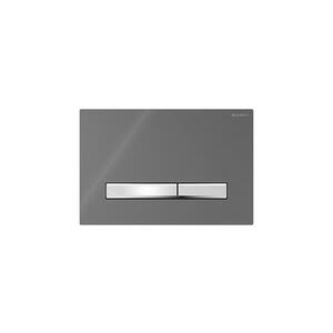 Geberit 115.788.JK.2-Splachovací tlačítko 50 24, 6x16, 4 cm antracit/m. chrom 115.788.JK.2 obraz