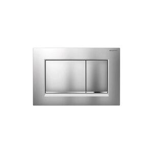 Geberit 115.883.JQ.1-Splachovací tlačítko 30 24, 6x16, 4 cm m. chrom/l. chrom 115.883.JQ.1 obraz