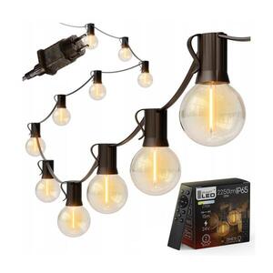 SmartLED LED Stmívatelný venkovní řetěz 25xE12/1W/24/230V 17, 5 m IP65 černá + DO 4453 obraz