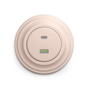 lap - Retro USB zásuvka A+C s rámečkem starorůžová KA0119+KA0125 obraz