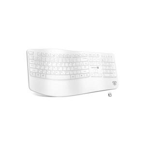CONNECT IT Ergonomická bezdrátová klávesnice s CZ/SK lokalizací 1xAA bílá CKB-2815-CS obraz
