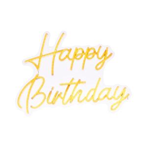 Atmosphera - LED Neonová nástěnná dekorace HAPPY BIRTHDAY LED/5V 213733 obraz