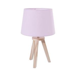 Atmosphera - Stolní lampa TRIPOD 1xE14/40W/230V borovice/růžová 127252A obraz