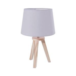 Atmosphera - Stolní lampa TRIPOD 1xE14/40W/230V borovice/šedá 127252B obraz