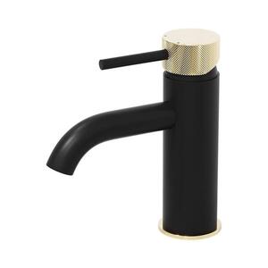 BATH DELUXE Umyvadlová baterie ANHOLT 15, 6 cm černá/mosaz 28-005-03-72-00 obraz
