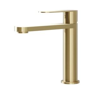 BATH DELUXE Umyvadlová baterie TARNBY 17, 3 cm kartáčovaná mosaz 28-017-02-70-02 obraz