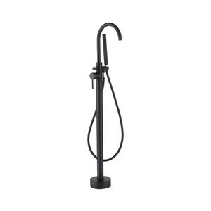 BATH DELUXE Volně stojící vanová sada s baterií 116 cm černá 28-114-01-02-00 obraz